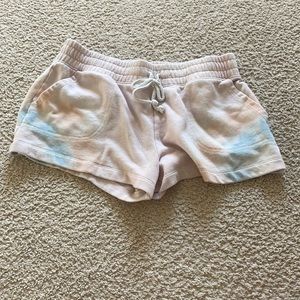 kohls lounge life tie dye shorts